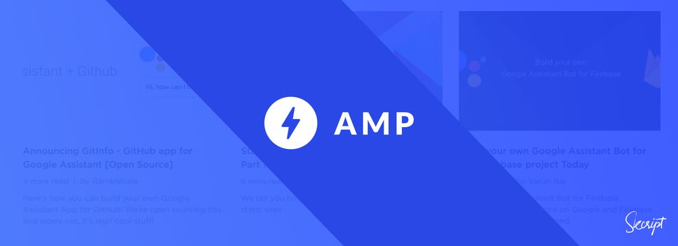 AMP - Showing you the Need for Speed on your websites