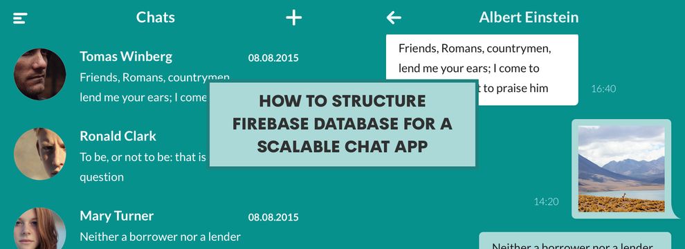 How to structure Firebase database for a scalable chat app